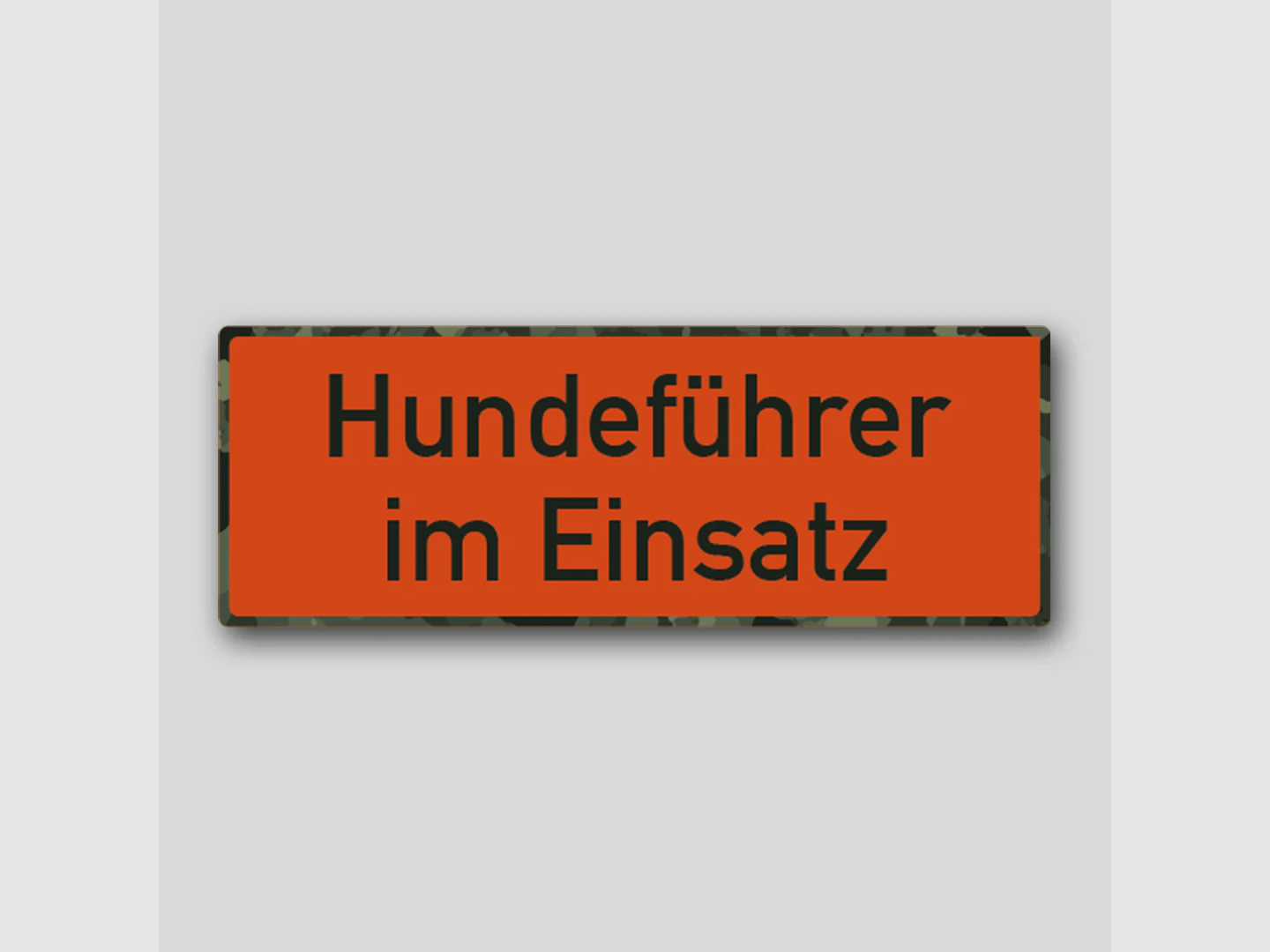 Premium Jagdaufkleber "Hundeführer im Einsatz"