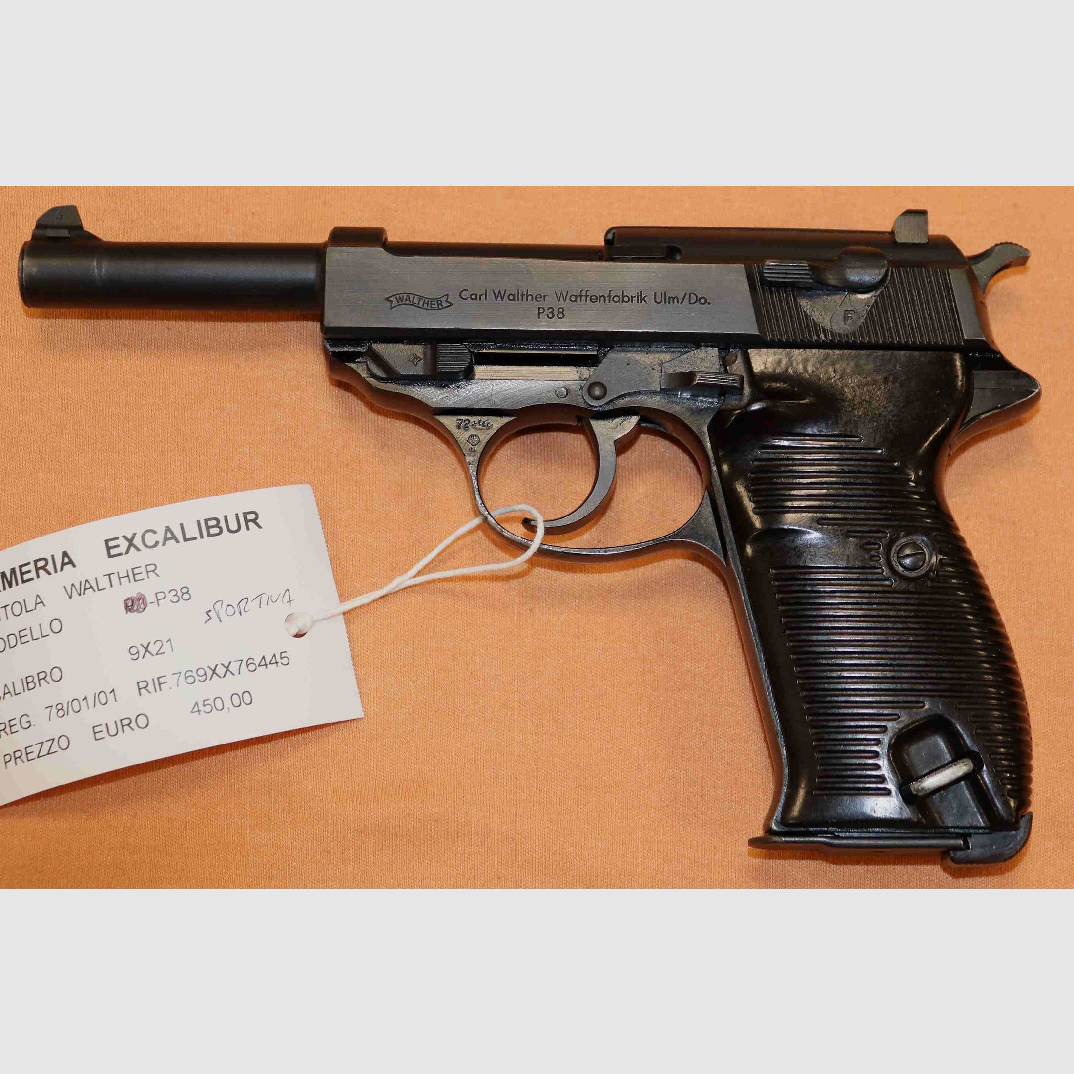 Pistole Walther Modell P38 Kaliber 9X21 Sportlich, Bild 4 von 9