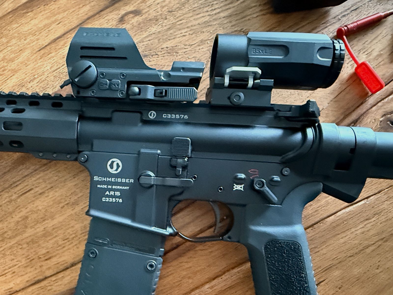 Schmeisser AR15-M5FL .223 Rem., ERATAC trigger, Magpul CTR, Falke Optik