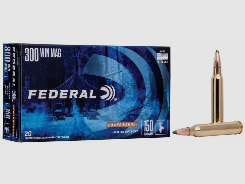 Federal Power Shok SP 9.7g/150grs à20 .300 Win. Mag.