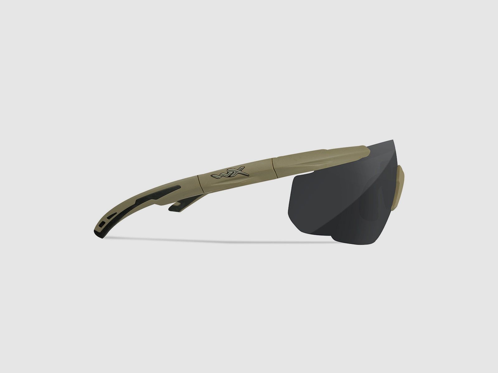 BRIL – WILEY X – SABER ADVANCED 3 LENZEN TAN FRAME (SMOKE GREY + TRANSPARANT + LIGHT RUST), afbeelding 4 van 5