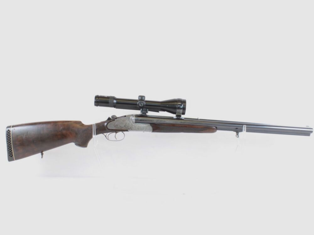 Heym Mod. 37B Deluxe - 7x65R; 12/70 mit Einstecklauf - selten!!!