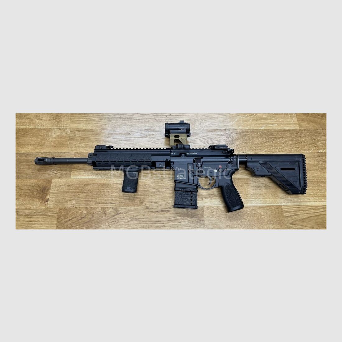 sportief goedgekeurd! H&K MR223 A3 14,5" loop semi-automatisch geweer .223Rem - Heckler & Koch - veel accessoires in BKA beoordeling goedgekeurd! civiele versie H&K 416 G95