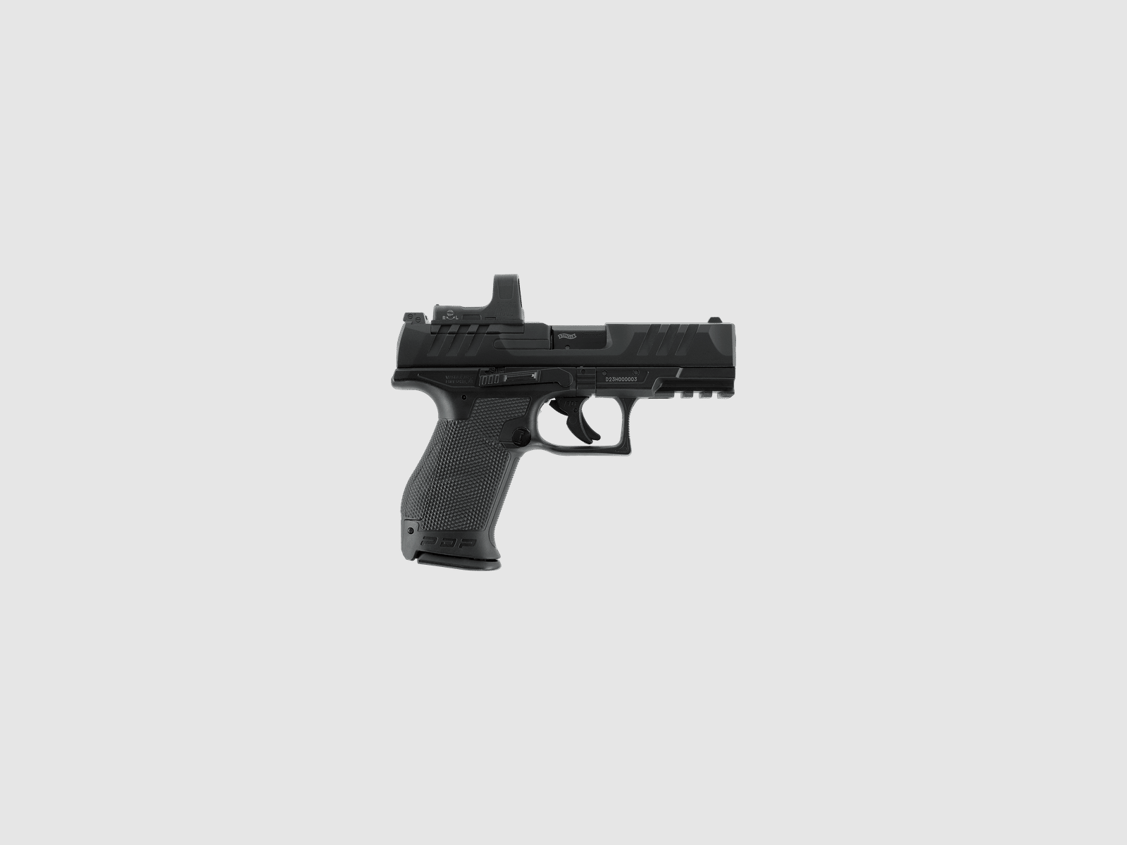 Walther PDP Compact 4" Set CO2 Airsoft Pistole Optics Ready in Schwarz | Umarex