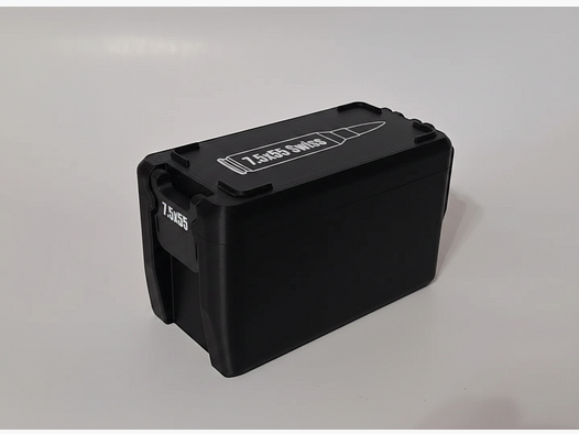 Filamelt Munitionsbox / 7.5x55 / 'Klapp- / Rastdeckel' / Patronenbox, Ammo Box