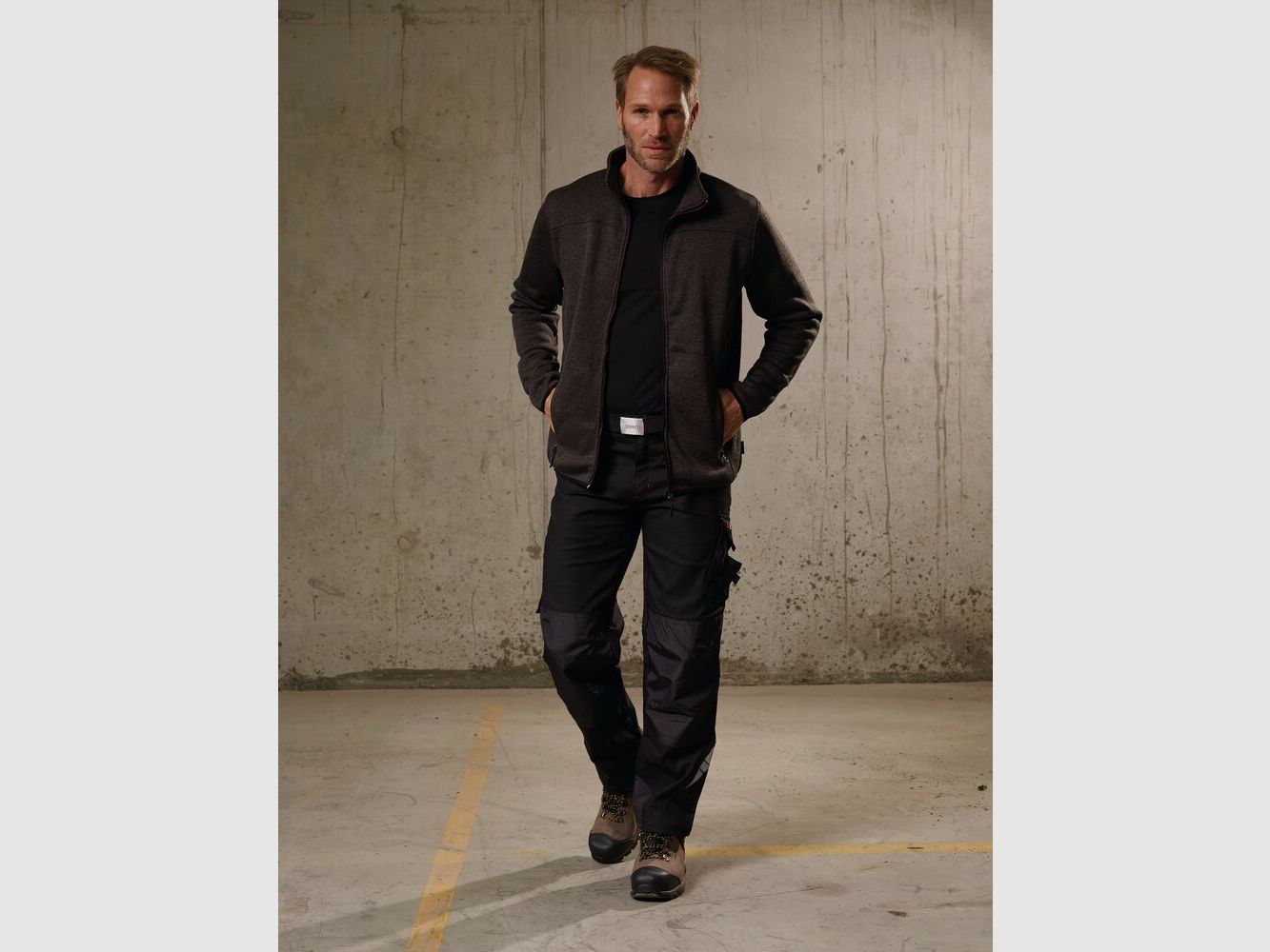 Scheibler Strick-Fleecejacke Active