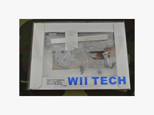 Wii Tech High Performance v3 gear box 8mm Shell AK Kugellager Airsoft Softair