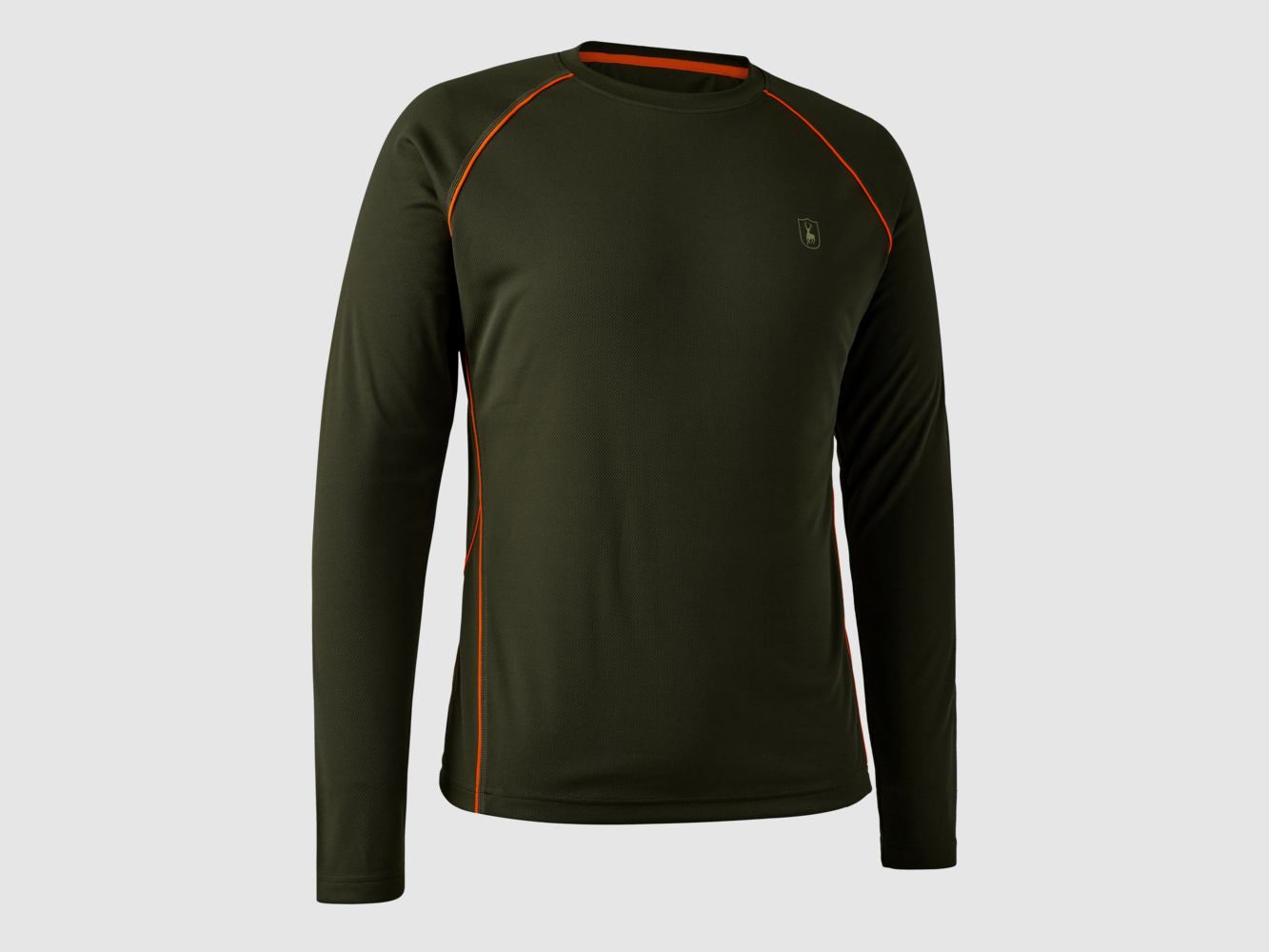 Chamois Langarm T-Shirt - Forest Green – Größe: L