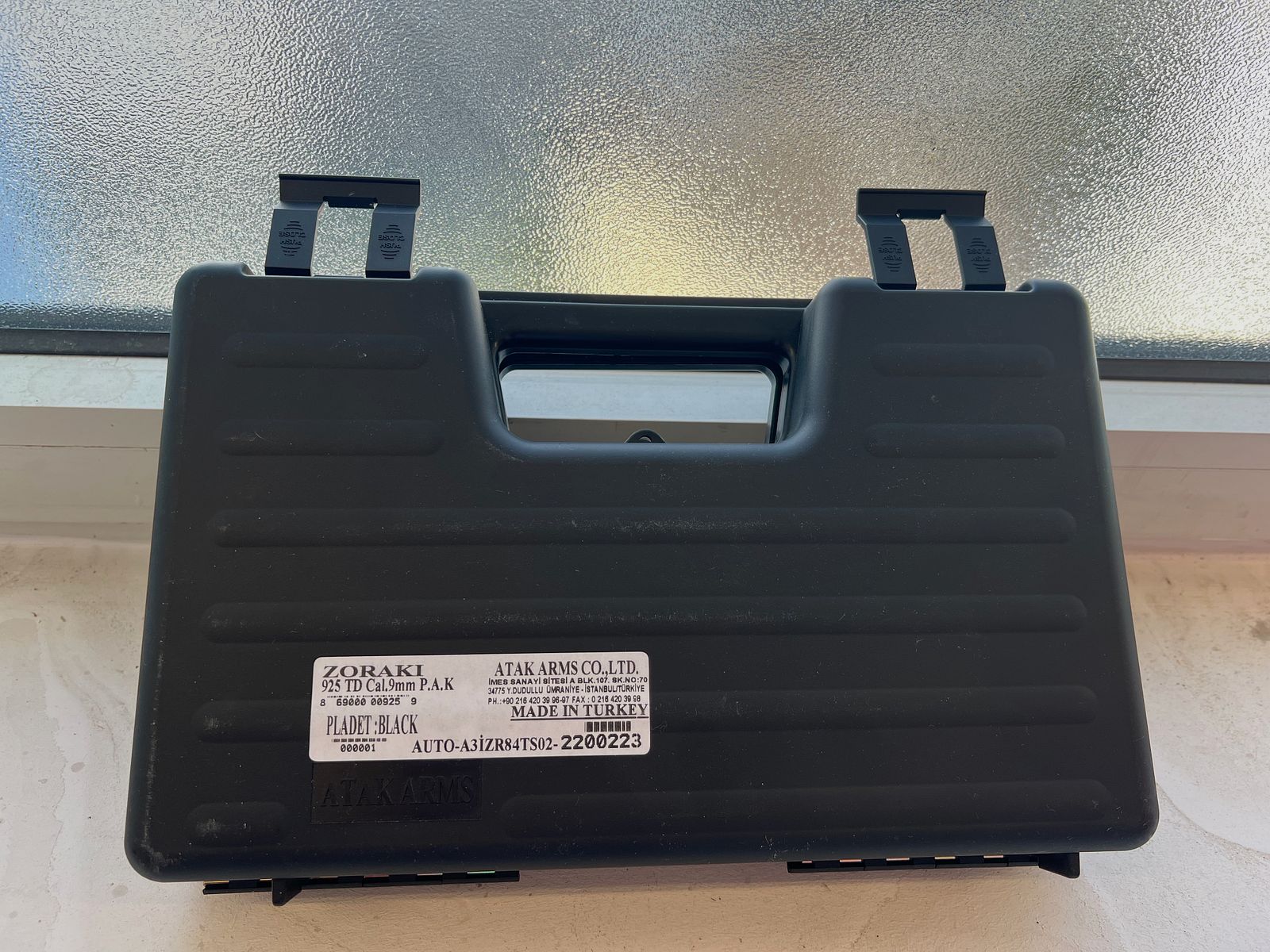 ZORAKI gas pistol (SRS) 925 black caliber 9mm P.A.