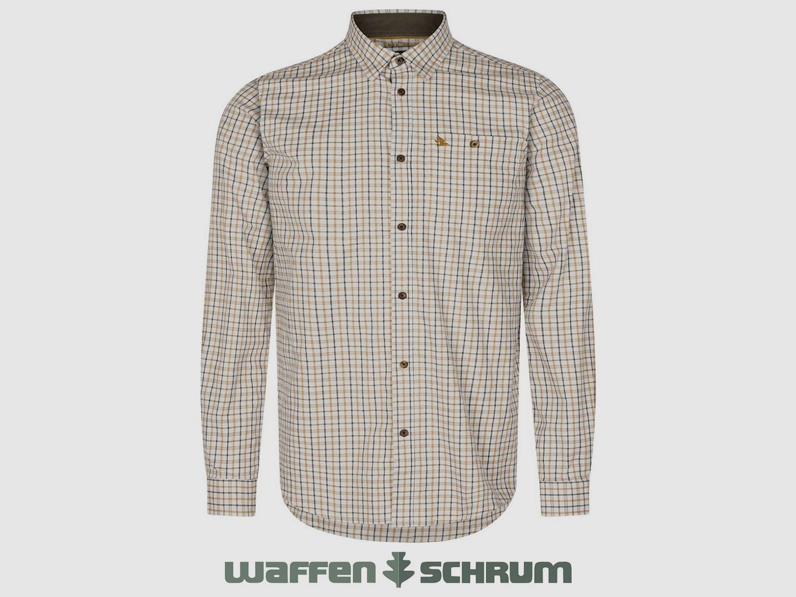 Seeland Hemd Oxford Shooting Classic blauw/Classic bruin che