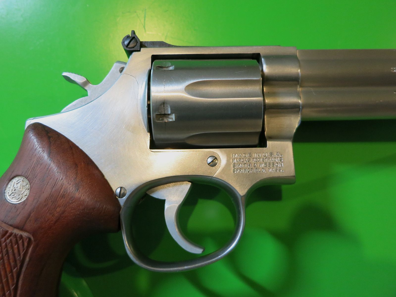 Revolver, SMITH&WESSON, Mod. 686, .357 Magnum, canon de 6", version en acier inoxydable (stainless) #15-