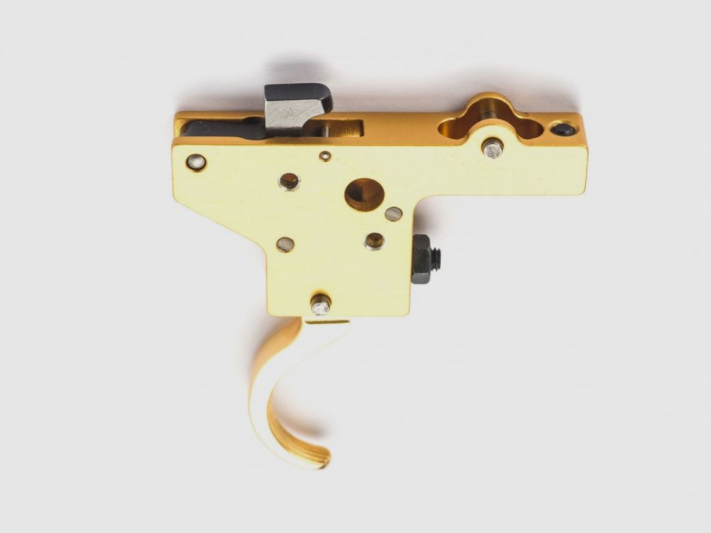 Rusan – Trigger system without safety, gold plated – Mauser 98/48, Zastava M70