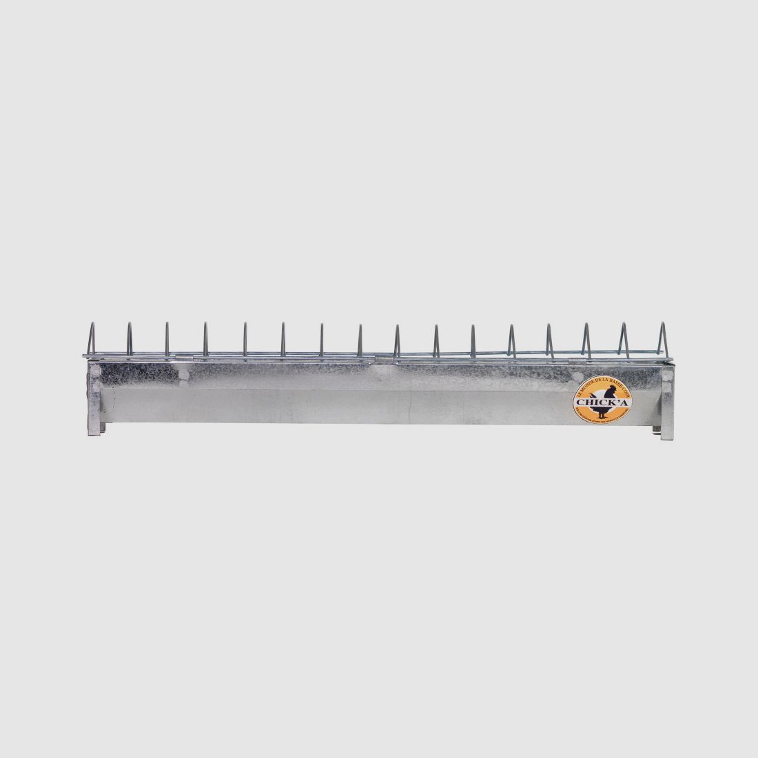 Futterstelle aus verzinktem Stahl 50 cm für 15 Küken