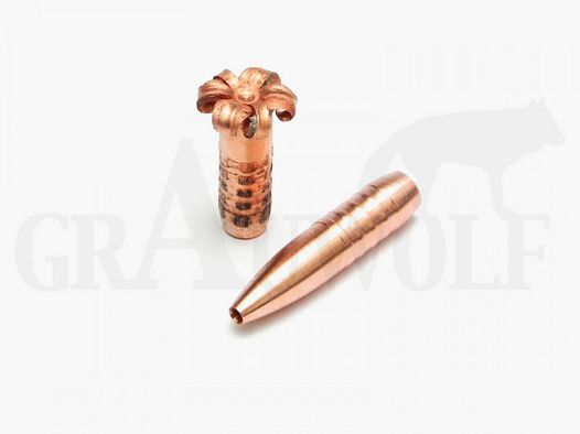 .308 / 7,62 mm 180 gr / 11,7 g DK Bullets GTE HV BT Projectiles à Tête Creuse en Cuivre 100 Pièces