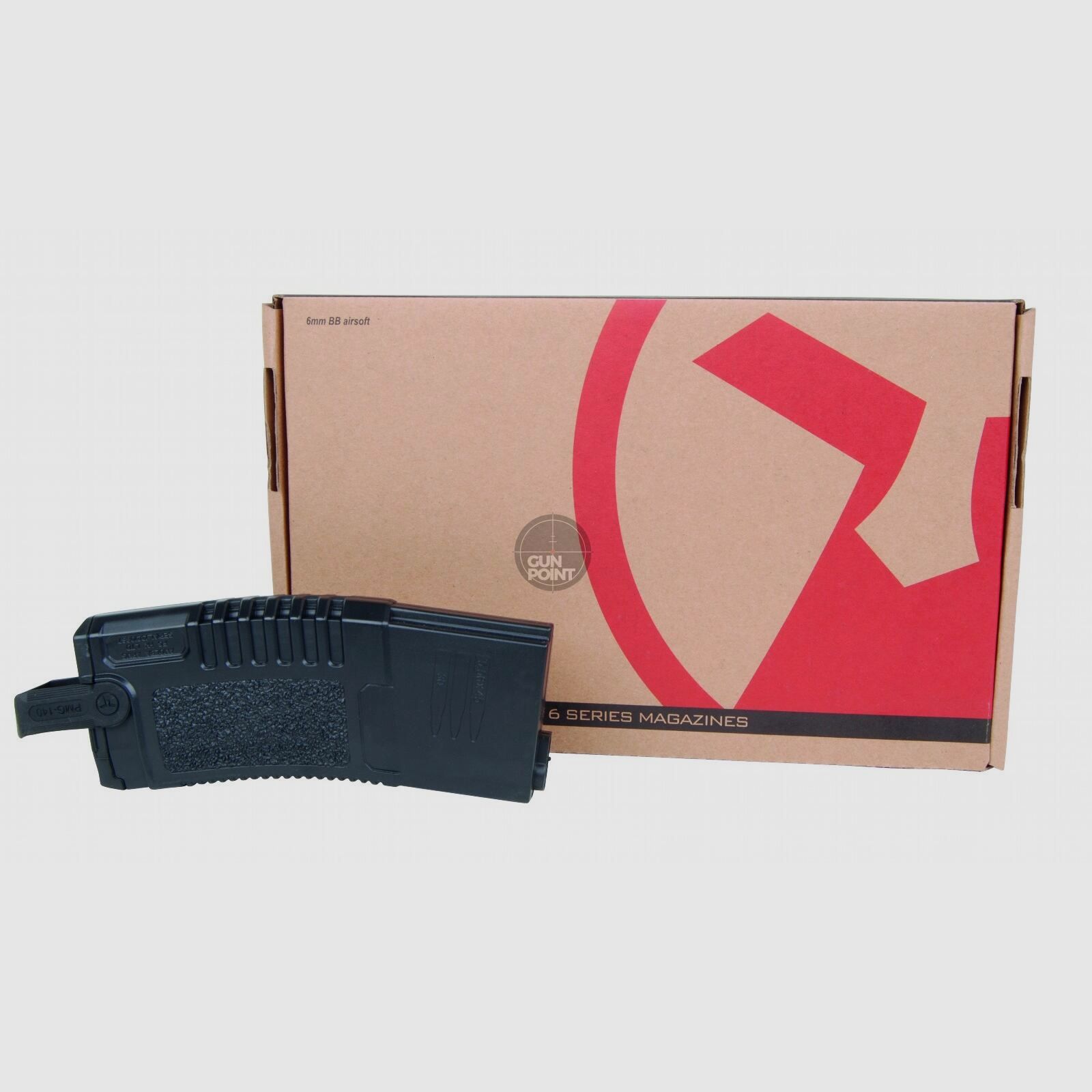 Magazin fr Softair - Ares - Mid Cap AMOEBA 140 Schuss - AEG / S-AEG Schwarz