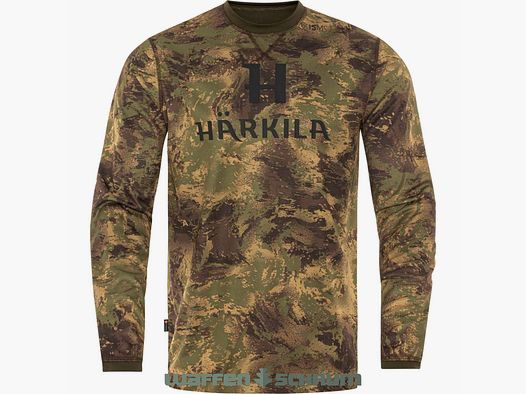Härkila Langarmshirt Deer Stalker  Camo Axis MSP Forest Green