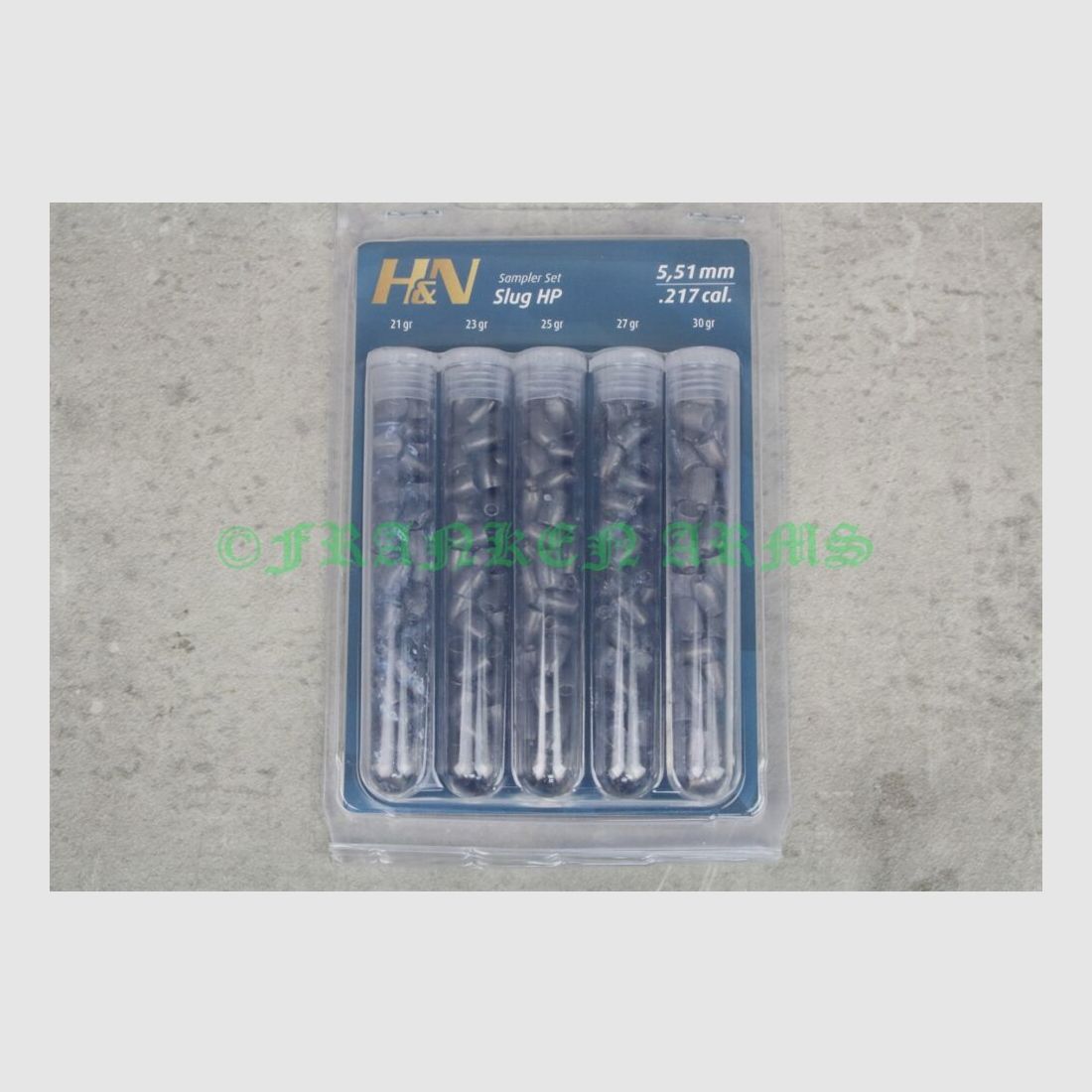 Balles d'essai H&N SLUG HP 5,51 mm .217 150 pièces