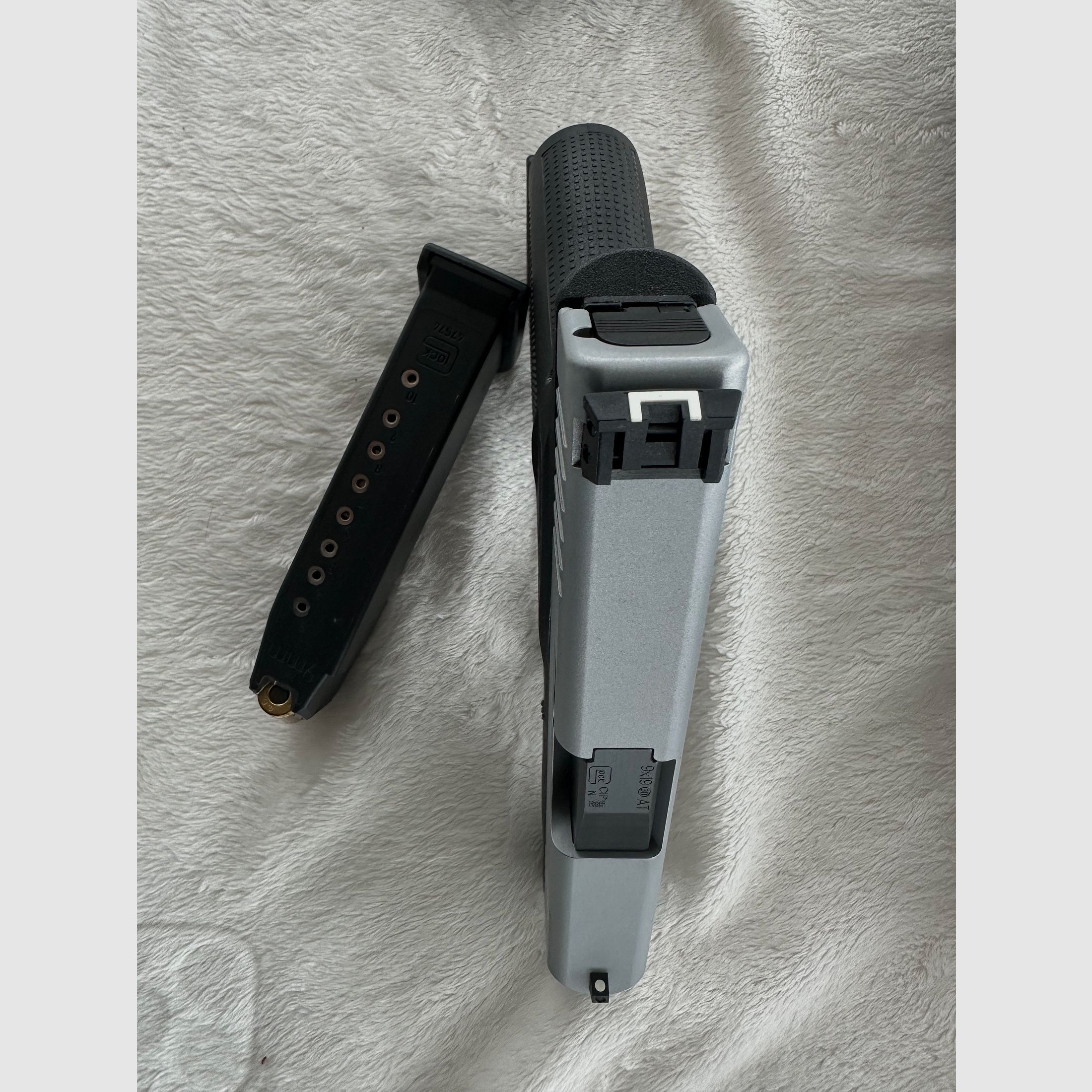 Glock 43X Silver Slide - Zilver in 9mm - NEUWERTIG