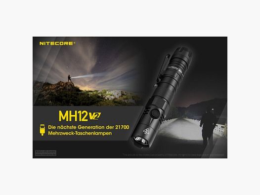 NiteCore® Flashlight MH12 V2 (incl. battery)