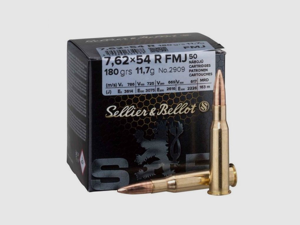 Sellier & Bellot FMJ 7,62x54R 180 gr (50)
