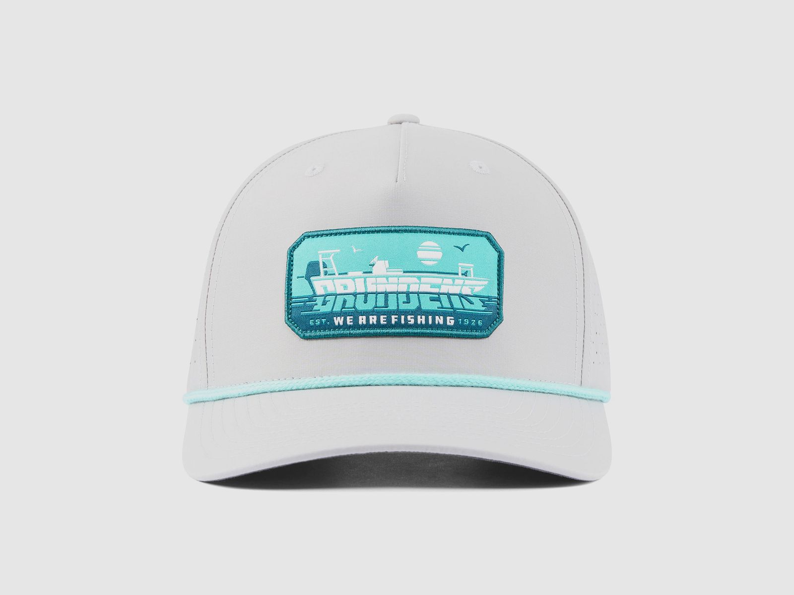 Grundens Skiffscript Vented Hat Silver
