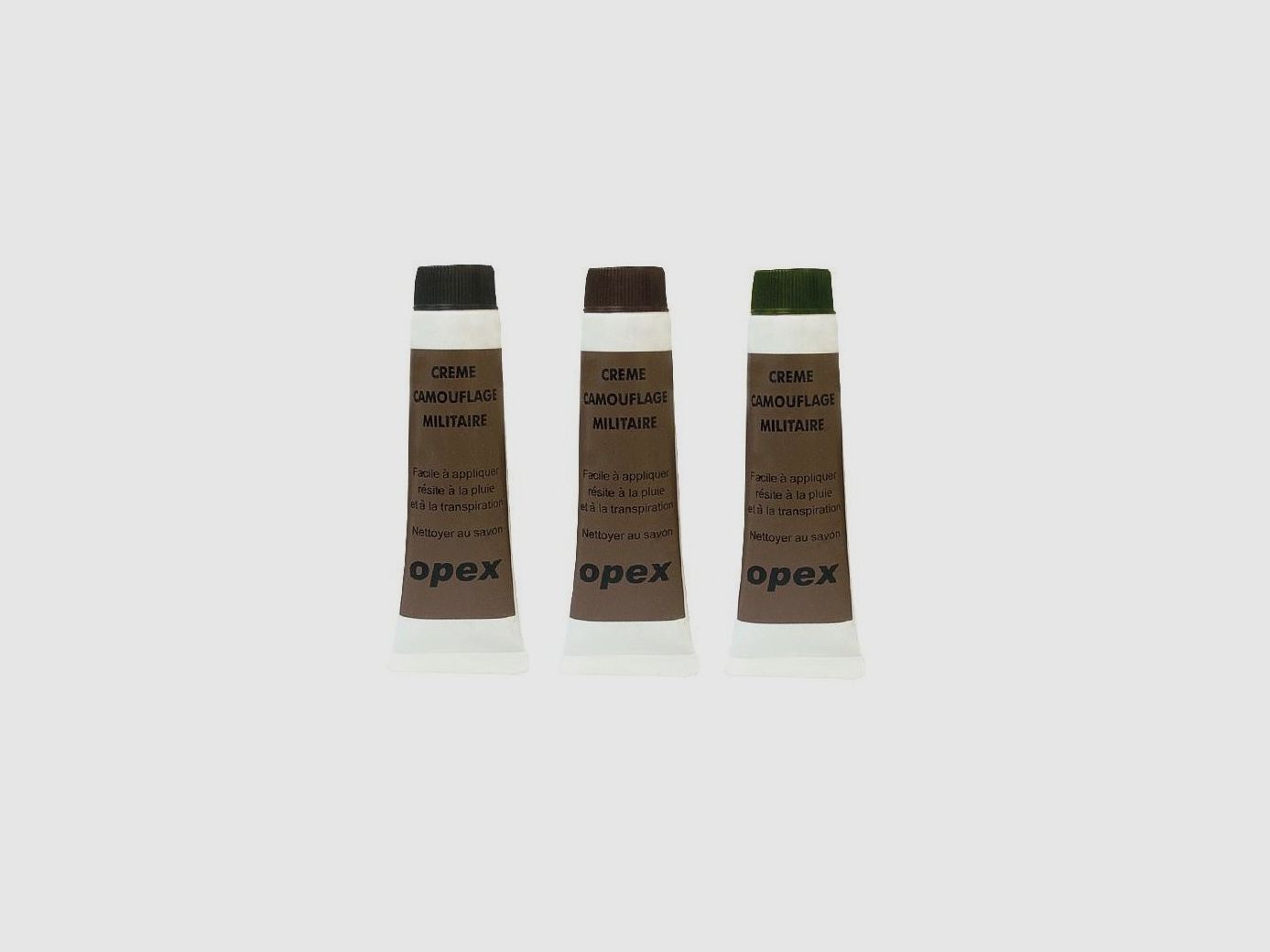 3 tubes de camouflage