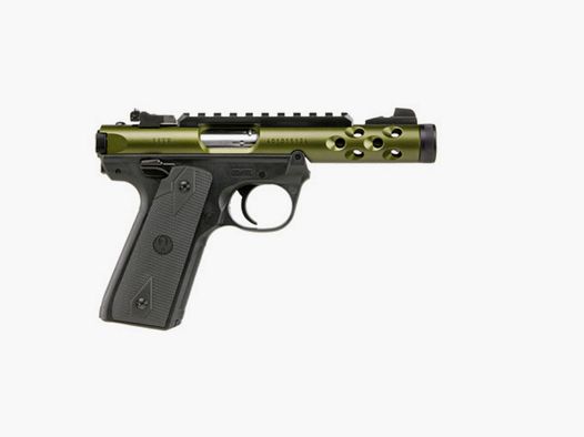 Ruger MARK IV 22/45 LITE .22 LR 4,4"/11,18CM OD VERDE ANODIZADO 1/2"-28