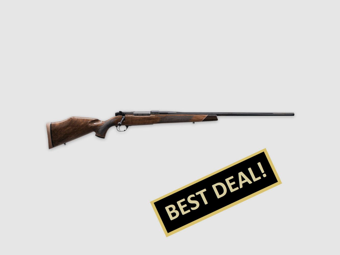 Weatherby MARK V DELUXE 6,5MM CREEDMOOR 22"/56CM HOOGGLANZEND GEPOEDERD 1/2"-28