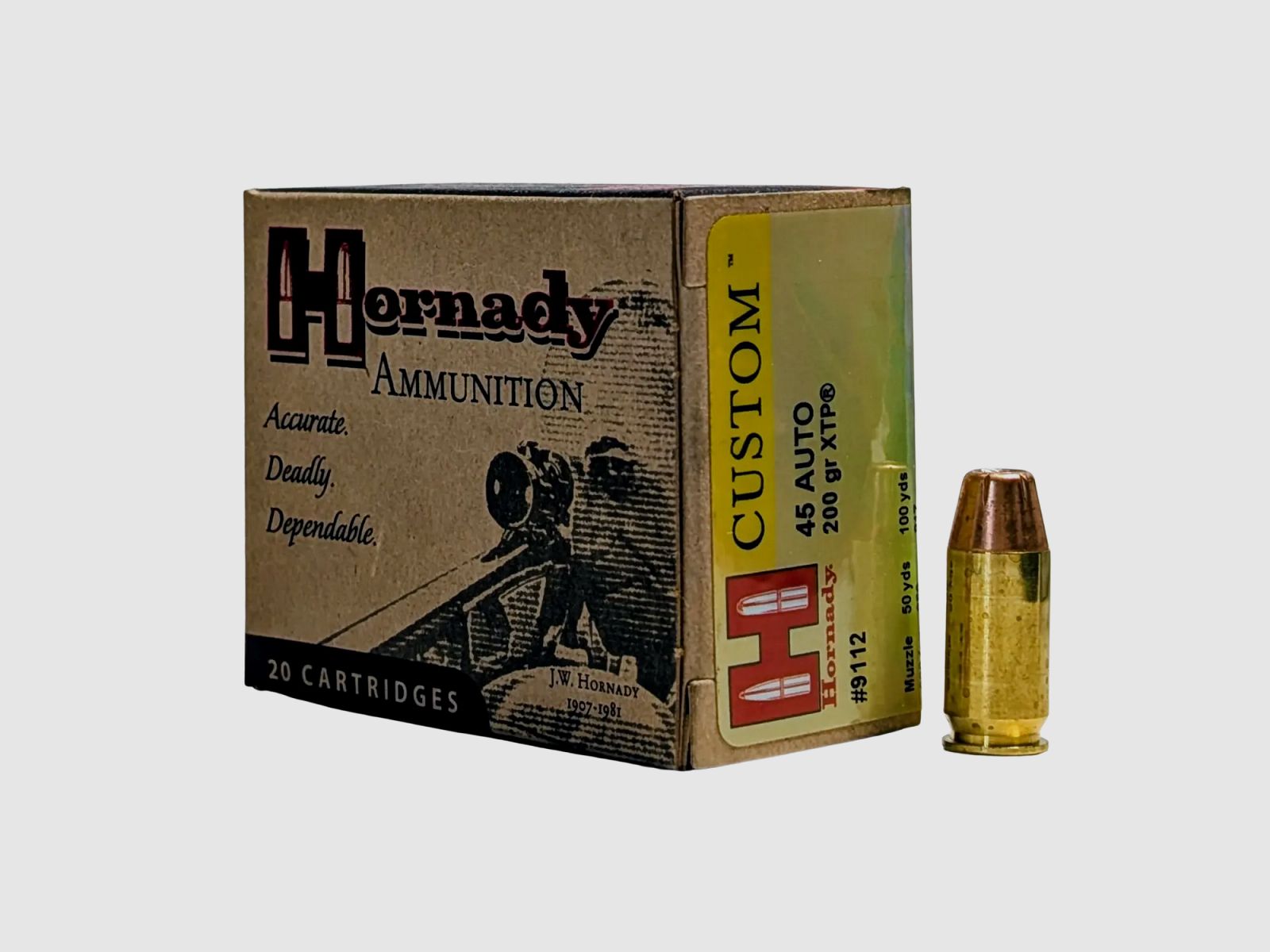 Hornady Custom .45ACP 200gr XTP 20-colpi