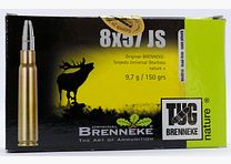 Brenneke 8x57 JS TUG nature + bleifrei 9,7g/150gr Büchsenpatronen Bleifrei