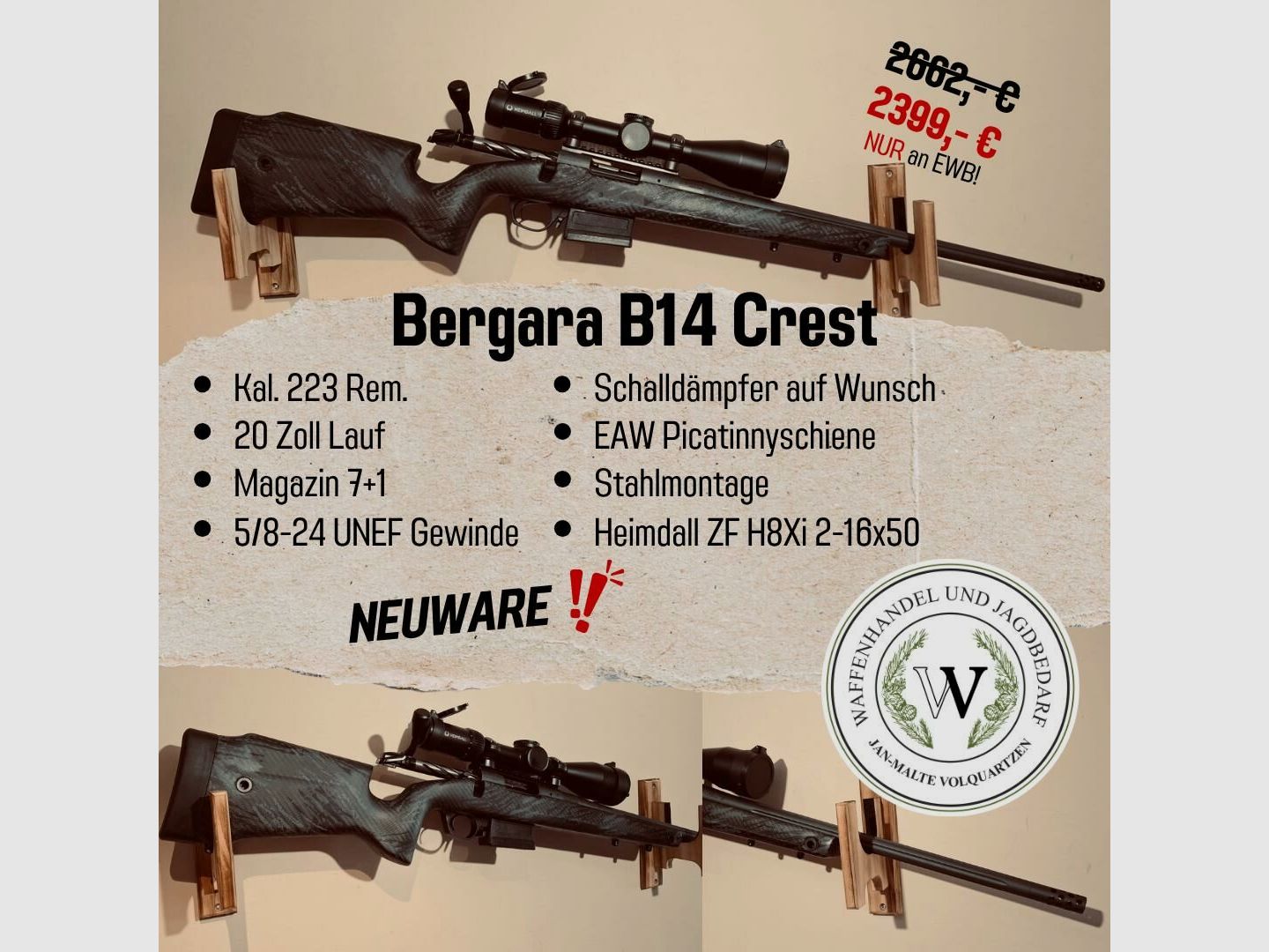 Bergara B14 Crest 223Rem.