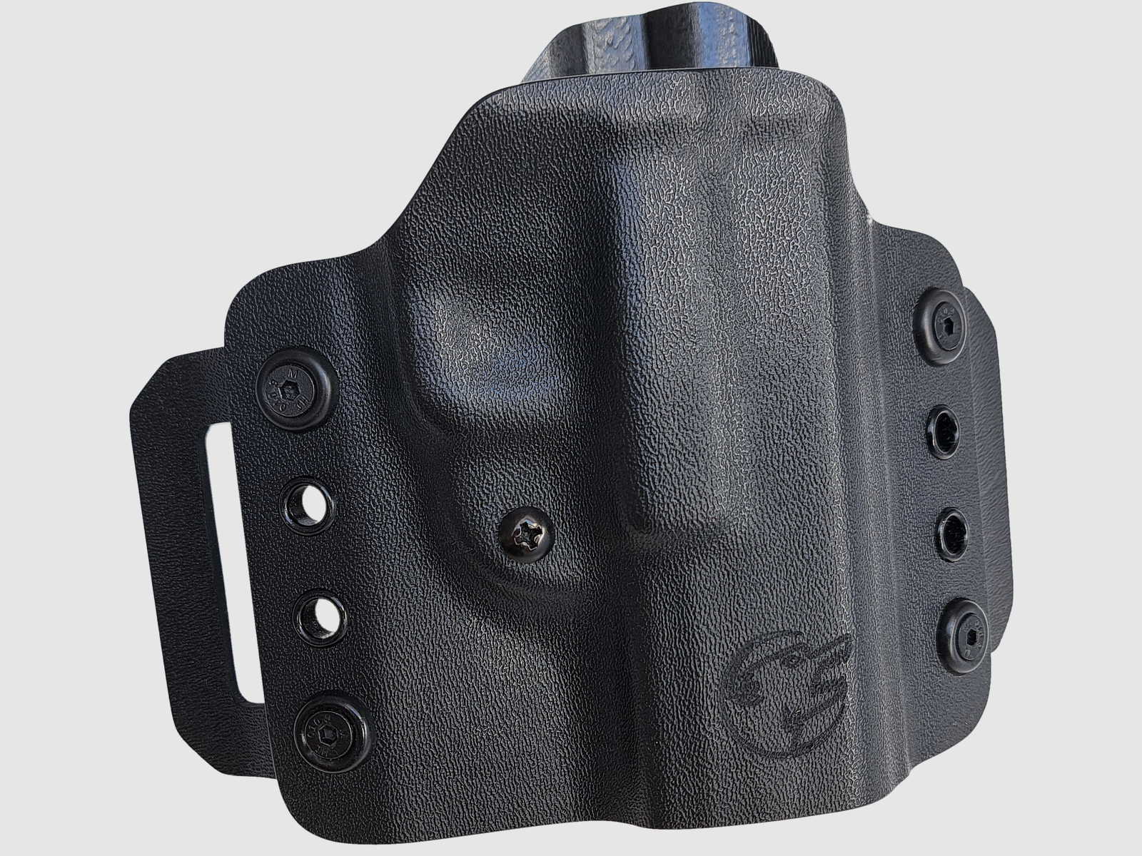 Kabura zewnętrzna Warriorholster pancake OWB prawa, czarna, zdjęcie 1 z 2