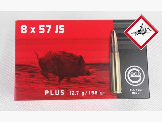 Geco Plus Büchsenpatrone 8X57 JS TM 196gr