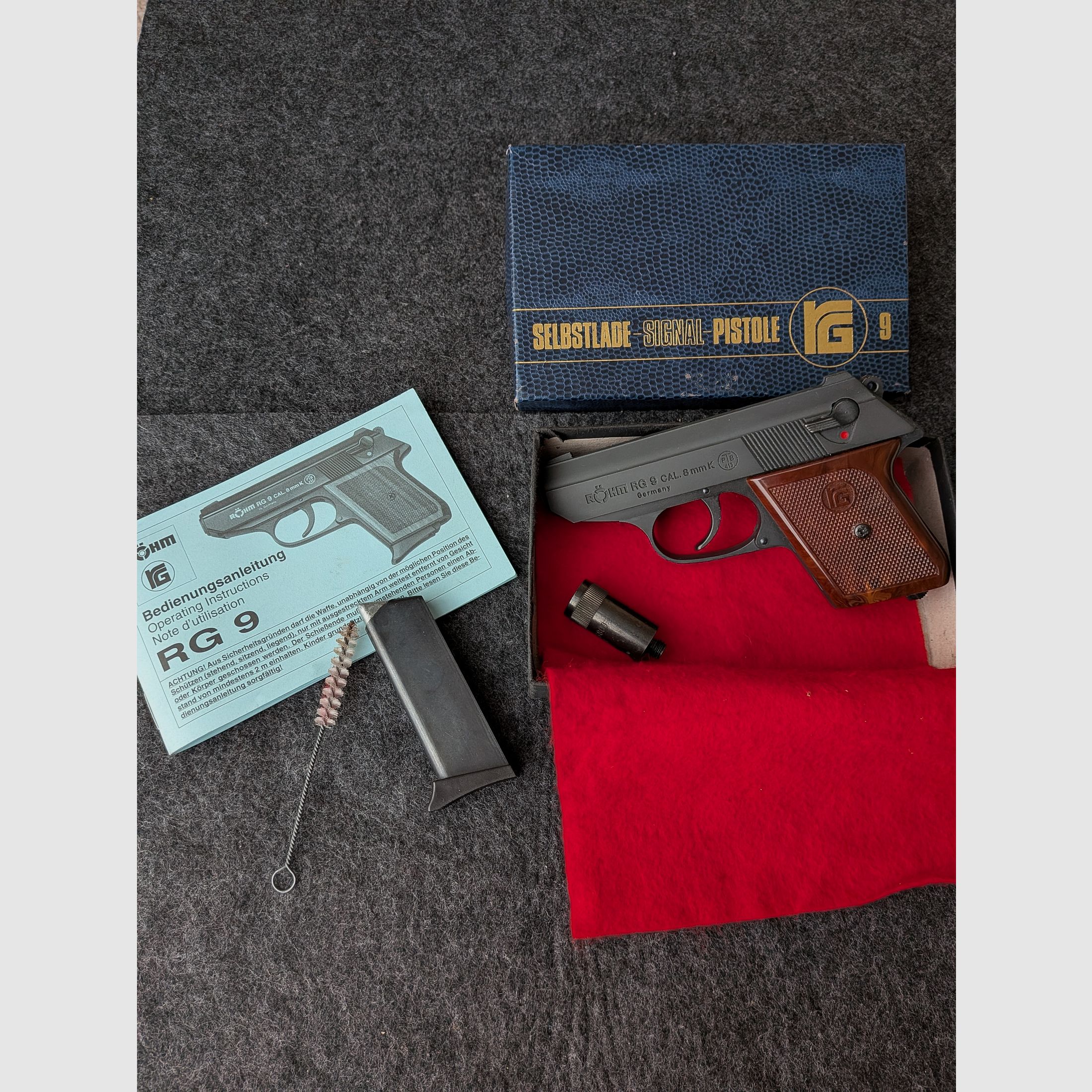 Röhm RG 9 (RG9) cal. 8mmK ++PTB 413++blank firing pistol