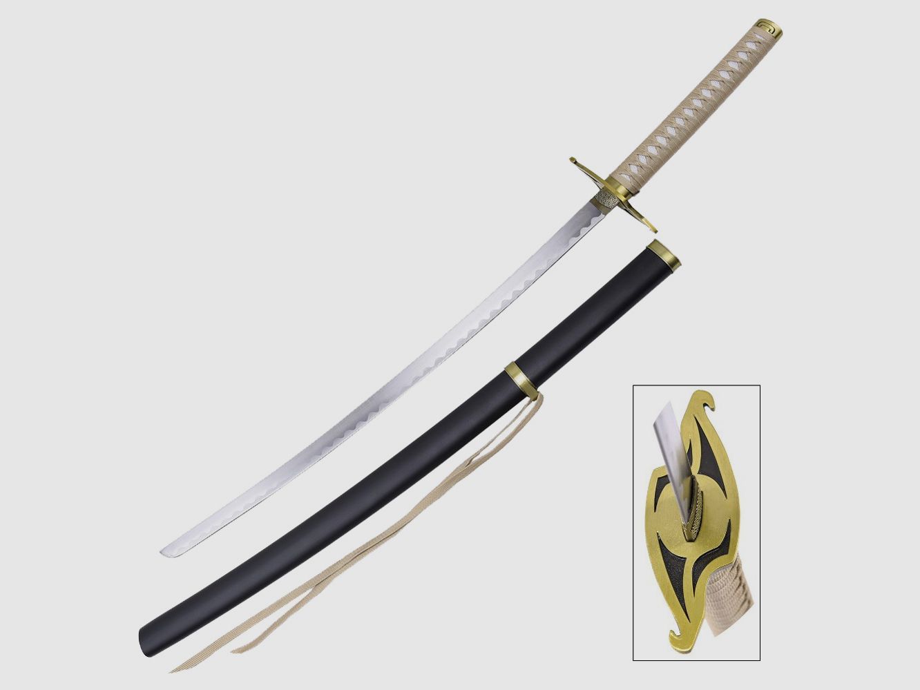 Katana Ulquiorra z czarną saya