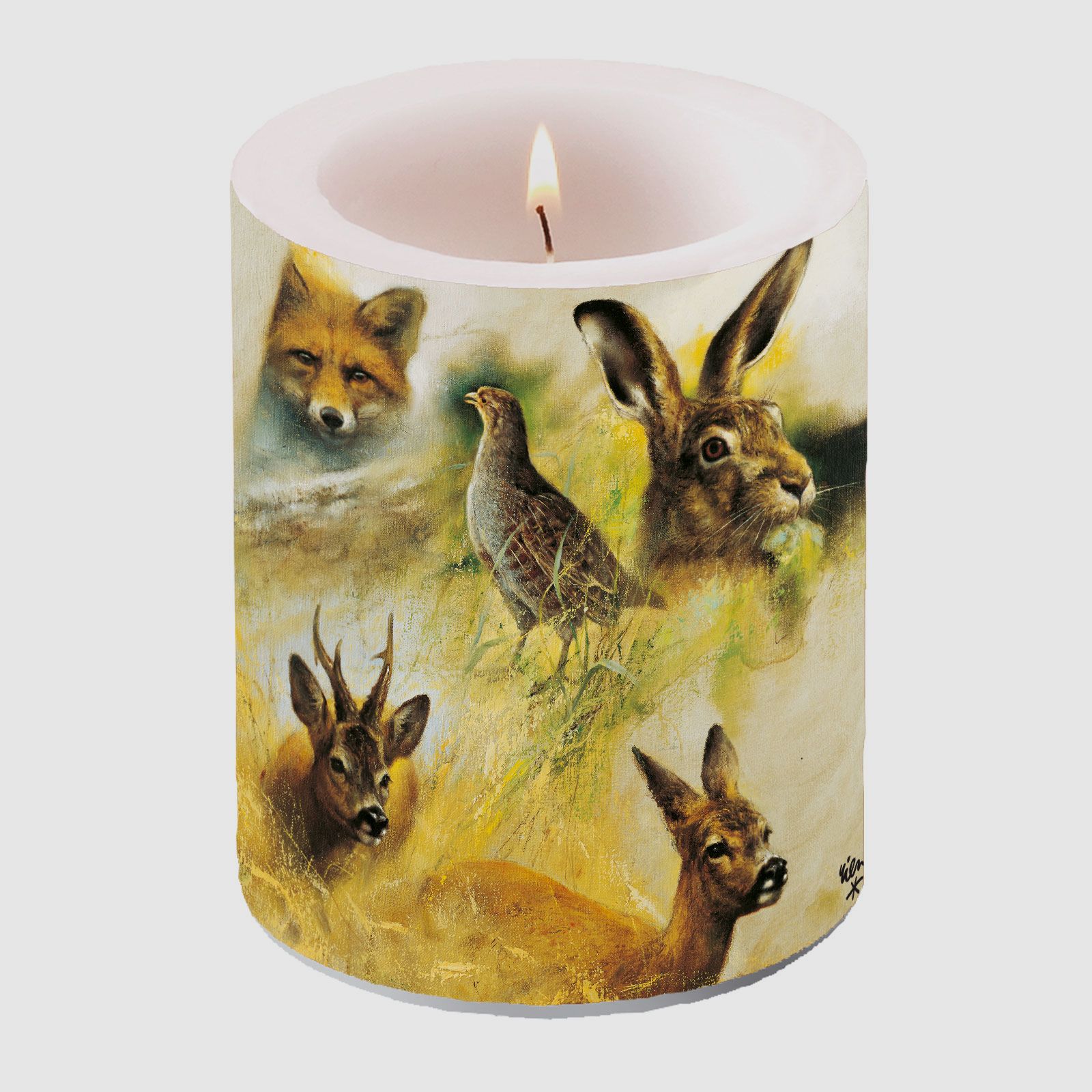 Świeca stożkowa szkice zwierząt drobnych