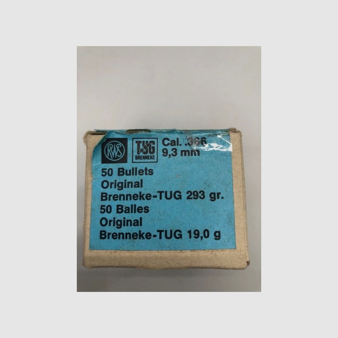 RWS GESCHOSSE TUG C9.3MM 19.0G UNI
