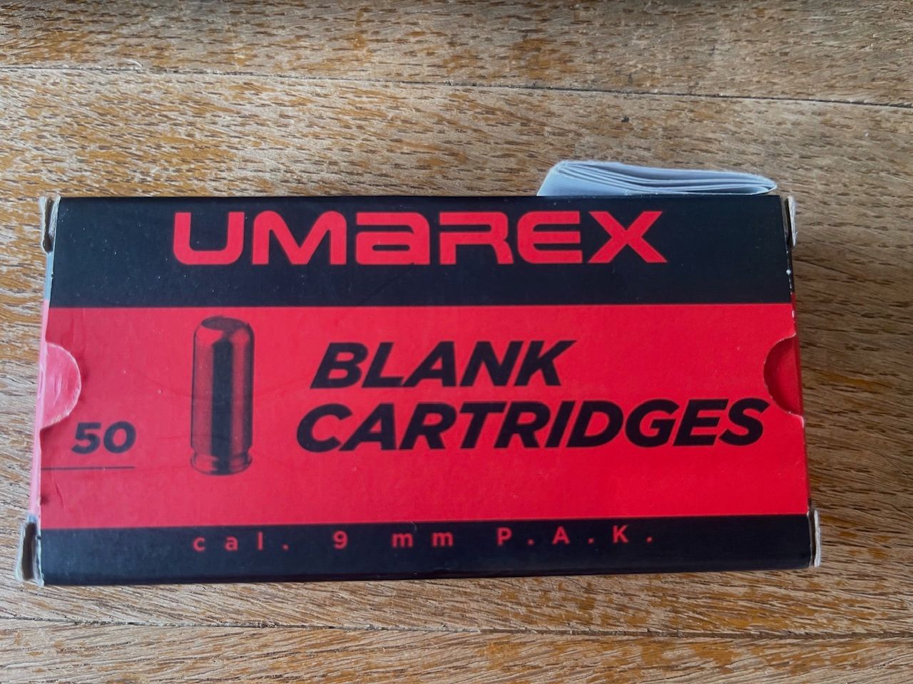Umarex ammunition 9 mm P.A.K. Perfecta 61 pieces and Umarex ammunition 9 mm P.A.K. 50 pieces