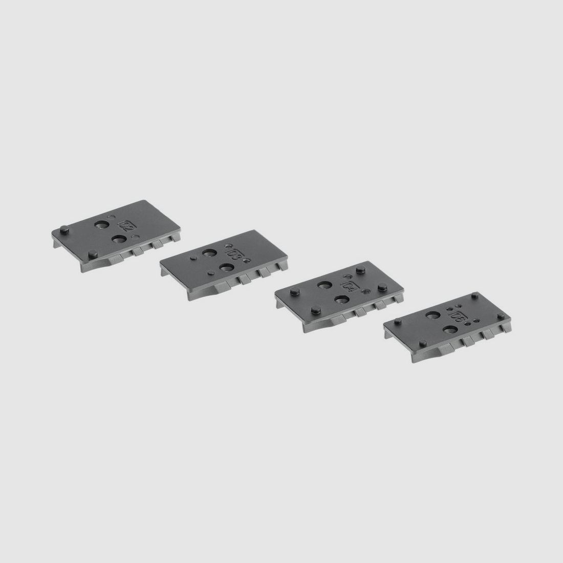 Umarex Adapter Plates, Set mit 4 St. für PDP T4E / Airgun, Footprint für Vortex, C-More, Leupold und Trijicon