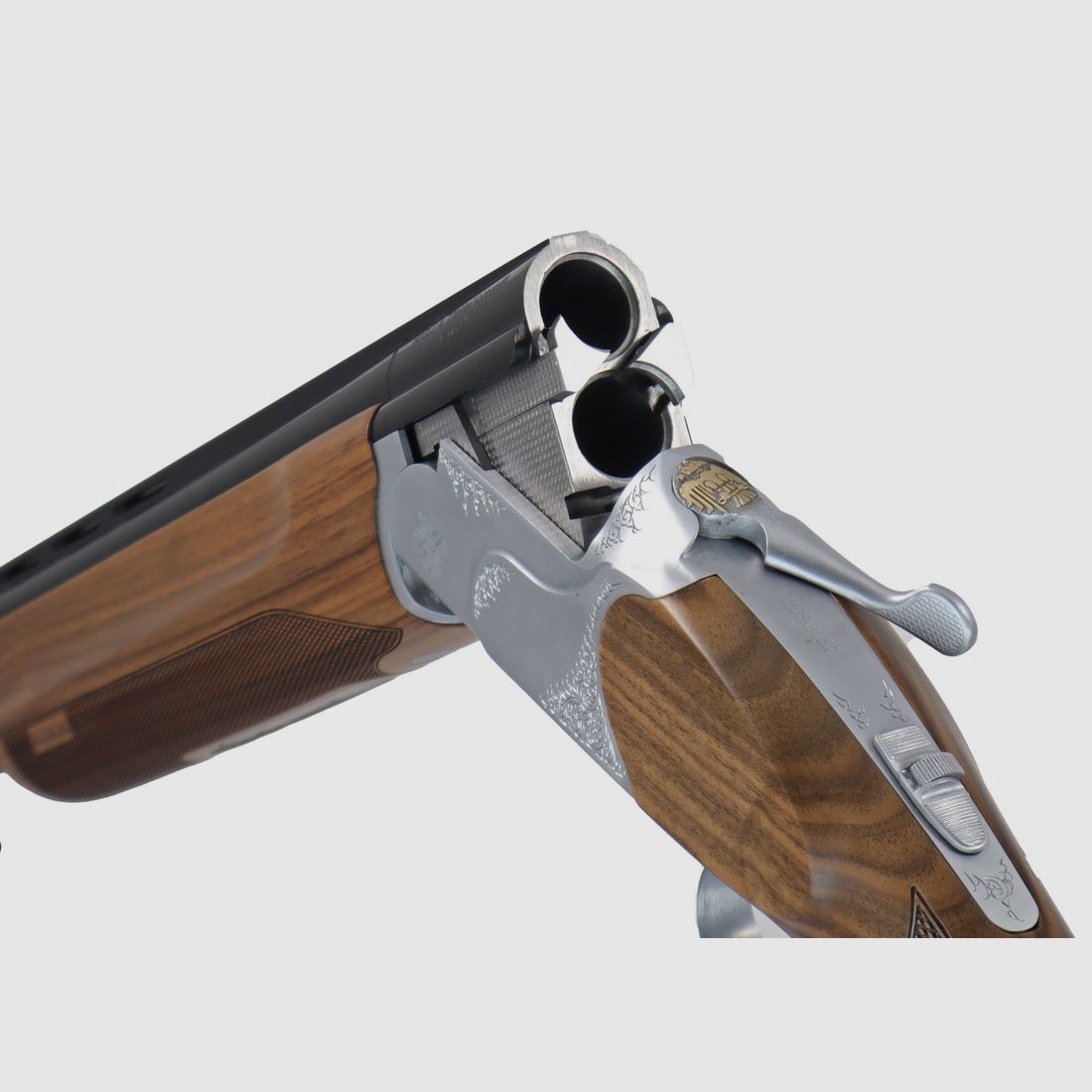  Huglu  Bockdoppelflinte Victor Silber 76cm