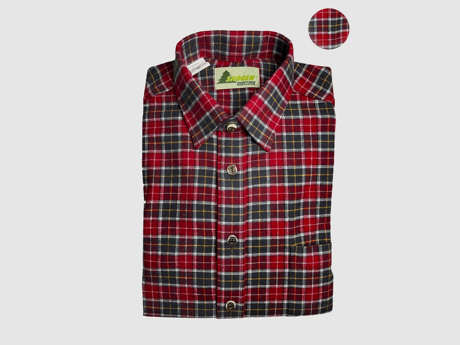 SKOGEN MEN'S SHIRT FLANNEL RED