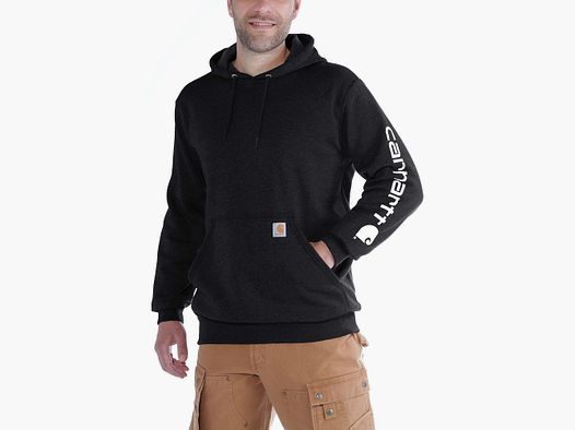Carhartt Sleeve logo Hoodie Men Black XL
