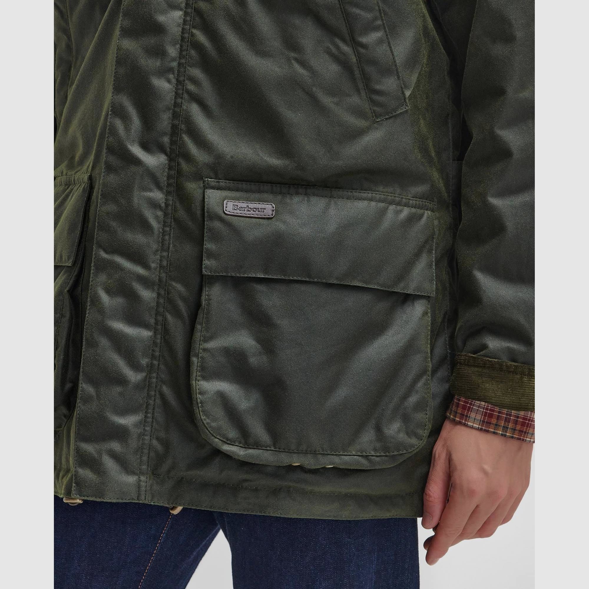 Barbour Herren Wachsjacke Bleaberry, Farbe Fern 2XL