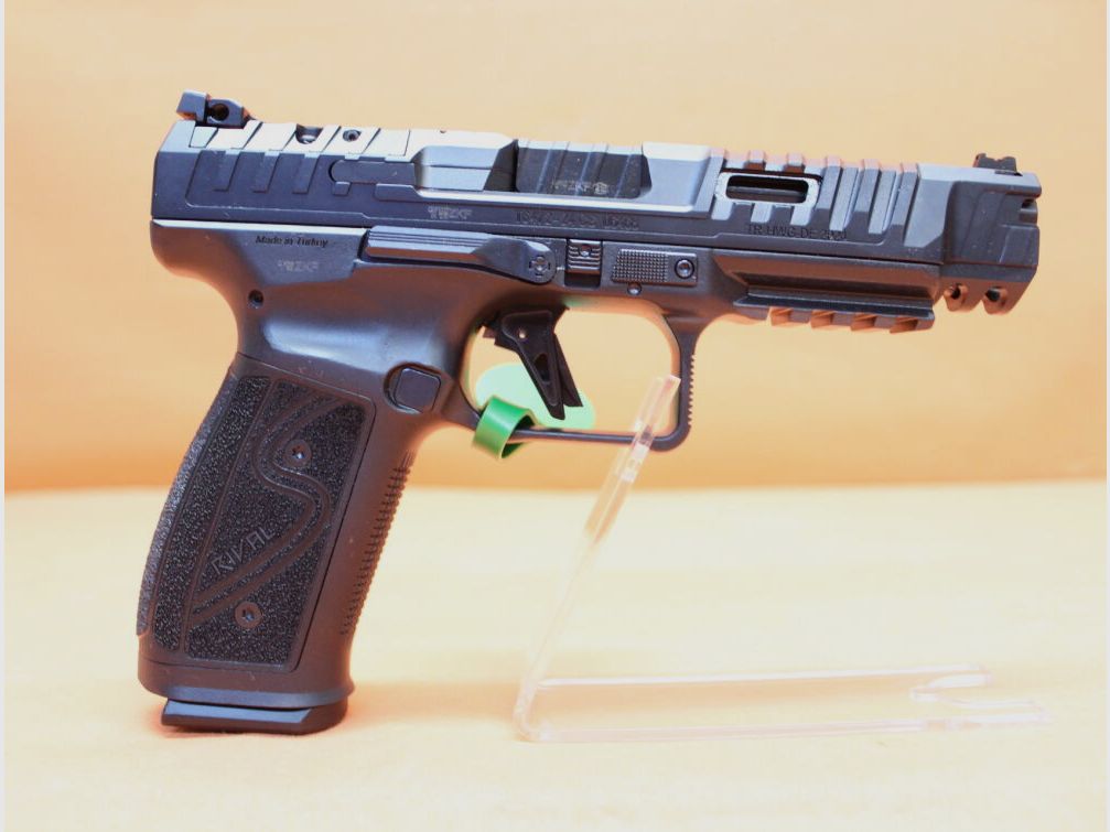 CANIK Ha.Pistola 9mmLuger CANIK TP9 SFx RIVAL-S Negra 127mm de cañón, cierre listo para óptica para visor de punto rojo