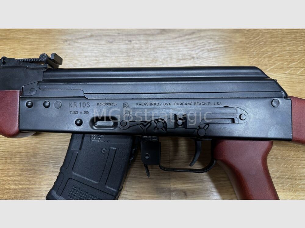 Kalashnikov USA KR103 con culata fija 7,62x39 sistema AK47 AKM AK74 versión civil AK103