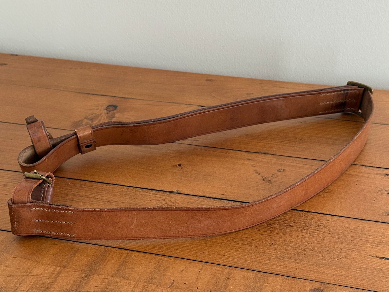 Mosin Nagant Karabiner Leder Riemen für Karabiner aus Reparation NVA DDR Gewehrriemen