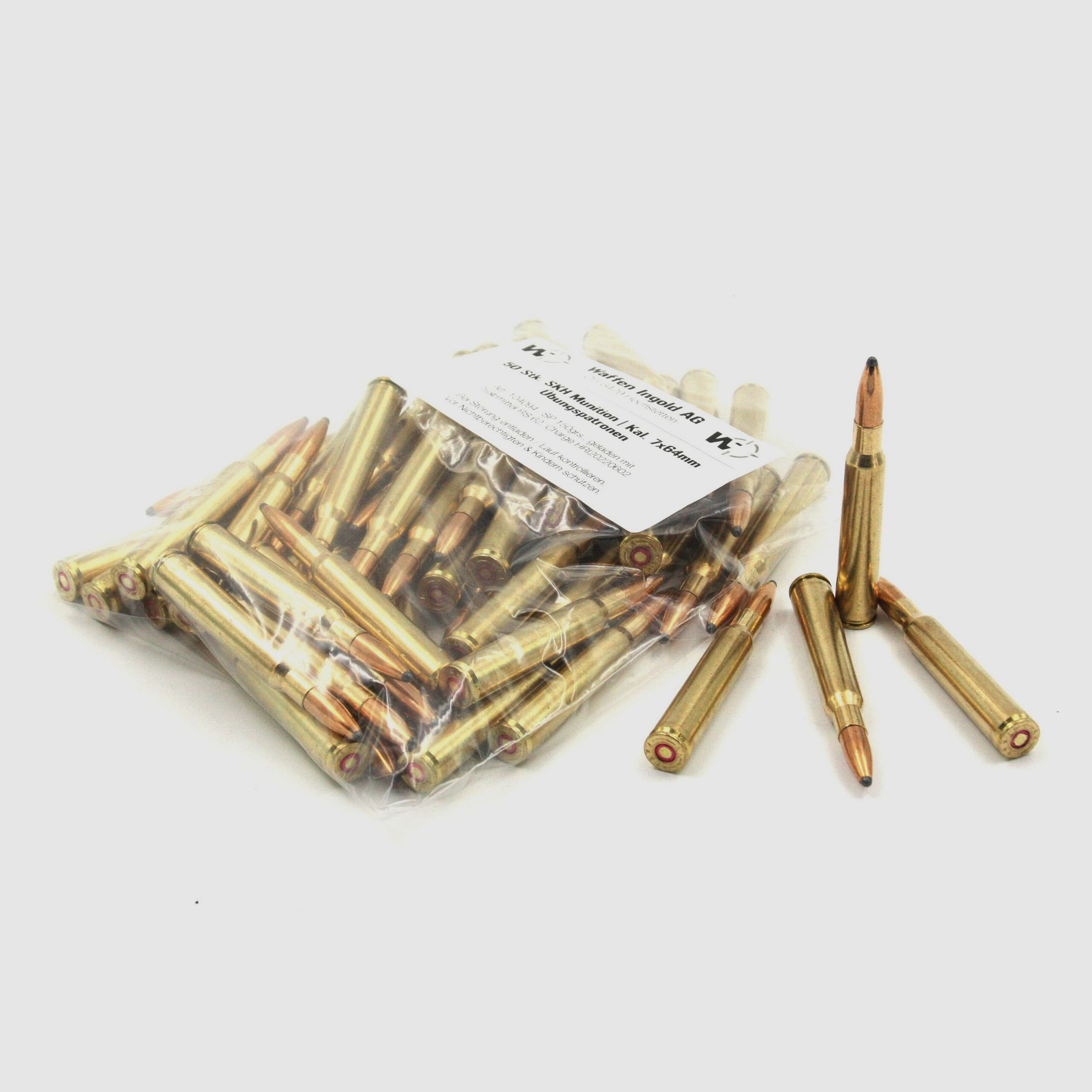 SKH Jagd, 7 x 64 mm Übungspatrone, SP, 150 gr., 50 Stk.
