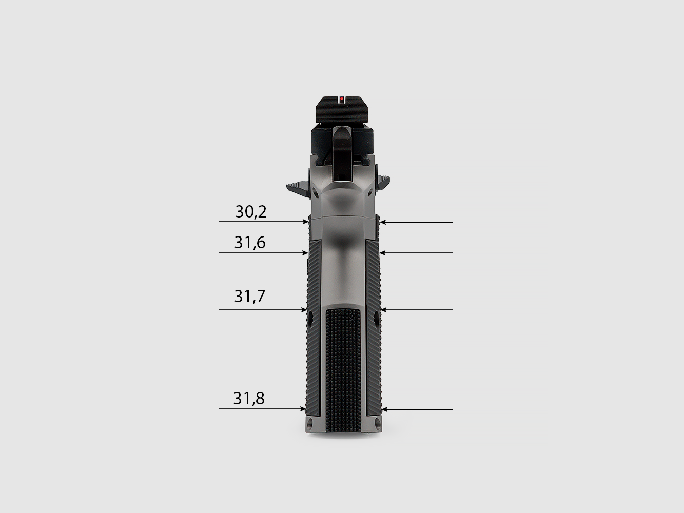 Eemann Tech Ultimate Aluminum Grips for PHOENIX DRAKE, size: XL, image 2 of 3