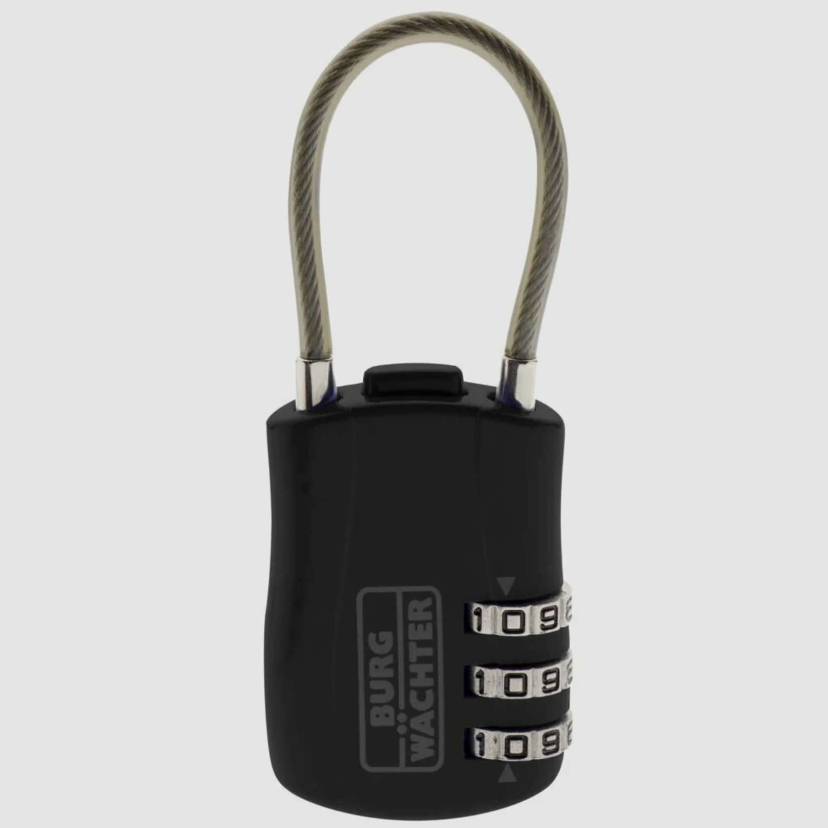 Burg Wächter Verstellbares Zahlenschloss Combi Lock 73 mit Bügeldraht schwarz
