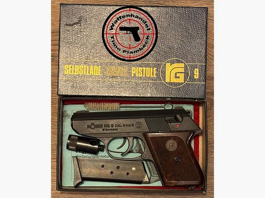 Gaspistole / SRS-Waffe   Röhm  Mod. RG 9  im Kaliber 8mmK   (PTB: 413)